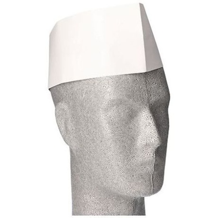 Одноразовая шапочка повара - размер 55-62 WORK-INN белая, 25шт детальная картинка 