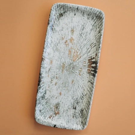 Тарелка прямоугольная 34x16см ODETTE OLIVE Moove детальная картинка 