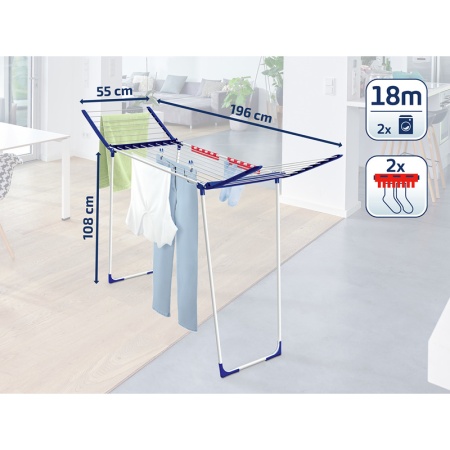 Сушилка для белья 108x196x55см Pegasus 180 Solid MAXX детальная картинка 