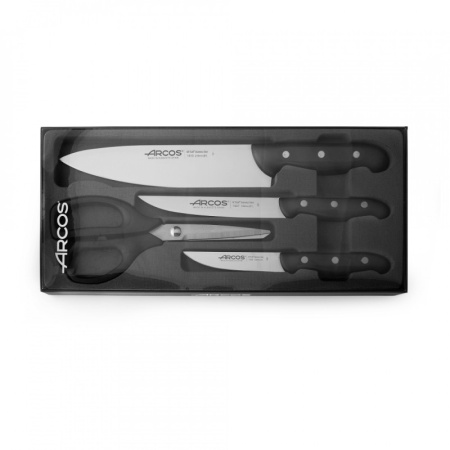 Набор кухонных ножей MAITRE - 3шт с ножницами в футляре детальная картинка 