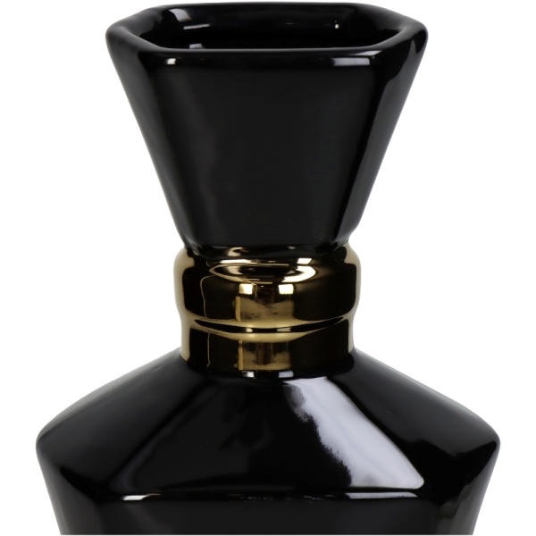 Фото Ваза для цветов "Perfume Bottle" 13x10x35см черная