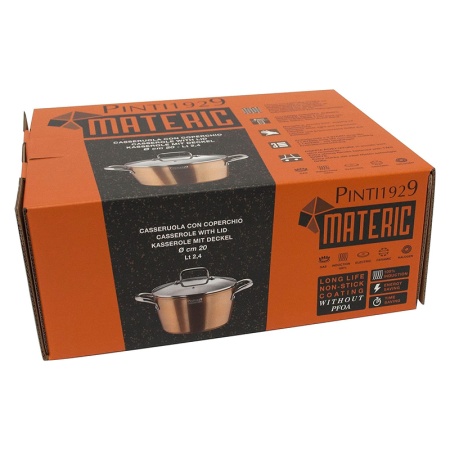 Кастрюля Ø24см 5л MATERIC с антипригарным покрытием детальная картинка 