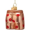 Новогоднее украшение из стекла Vondels "Шорты-боксеры" 6см детальная картинка 
