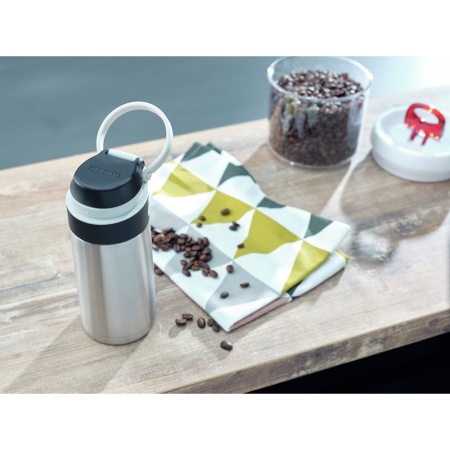 Термокружка 350мл Flip silver детальная картинка 