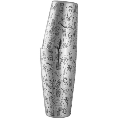 Бостонский шейкер 700мл Barbossa Tiki нерж.сталь детальная картинка 