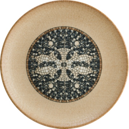 Тарелка плоская Ø27см MESOPOTAMIA MOSAIC WOOD Gourmet детальная картинка 