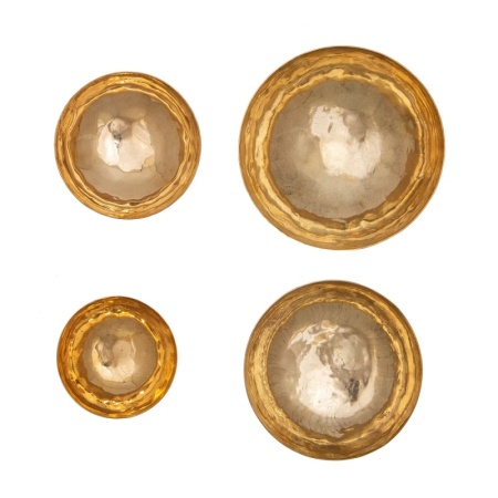 Набор из 4 мисок ручной работы из латуни детальная картинка 