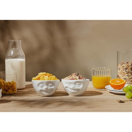 Набор чаш 200мл Tassen Laughing & Winking белый, 2шт детальная картинка 