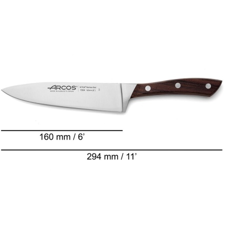 Нож поварской 16см NATURA детальная картинка 