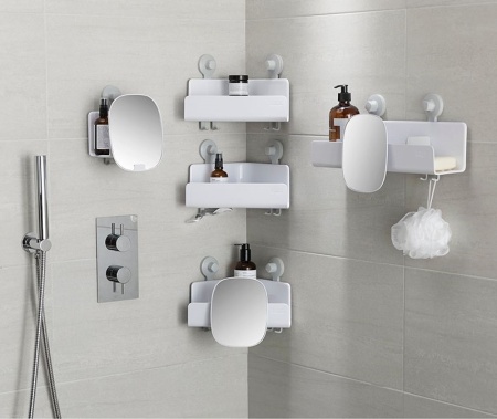 Набор полок для душа EasyStore белый, 2шт - 70550 Joseph Joseph детальная картинка 