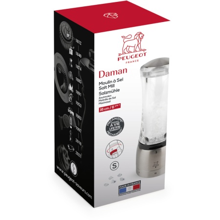 Мельница для соли DAMAN u'Select Transparent 16см детальная картинка 