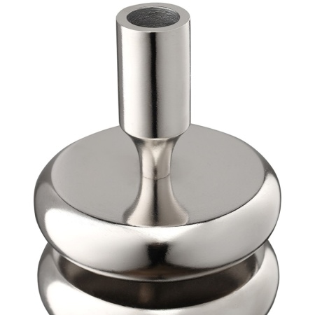 Подсвечник Stone 17см серебристый детальная картинка 