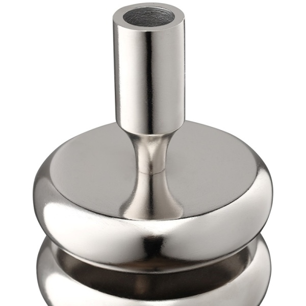 Фото Подсвечник Stone 17см серебристый