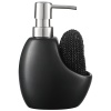 Диспенсер для мыла с подставкой для губки Lystad 460мл черный детальная картинка 