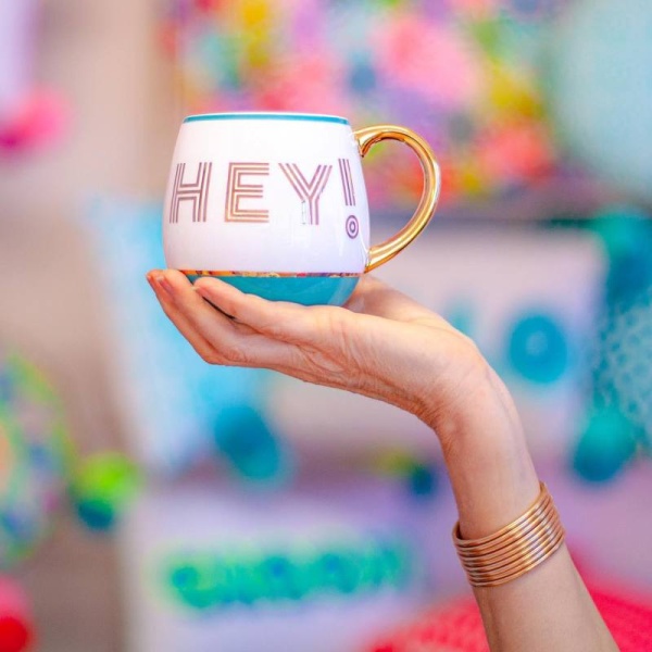 Фото Кружка Library «Hey!» (мятного цвета)