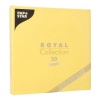 Салфетка 40x40см ROYAL Collection желтая, 20шт детальная картинка 