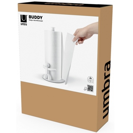 Держатель для бумажных полотенец Buddy белый детальная картинка 