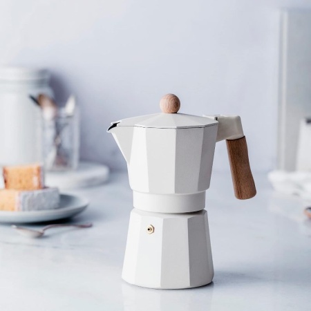 Кофеварка гейзерная Trento EXPRESS белая детальная картинка 