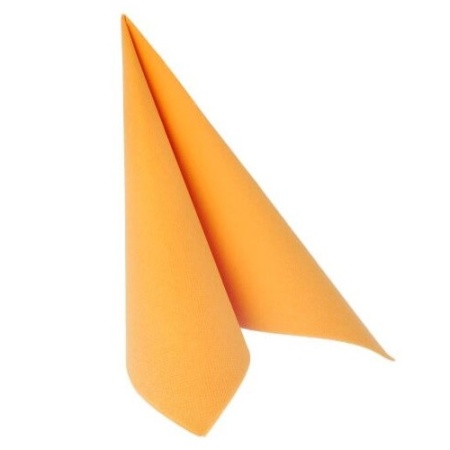 Салфетка 1/4 33x33см ROYAL Collection оранжевая, 50шт детальная картинка 