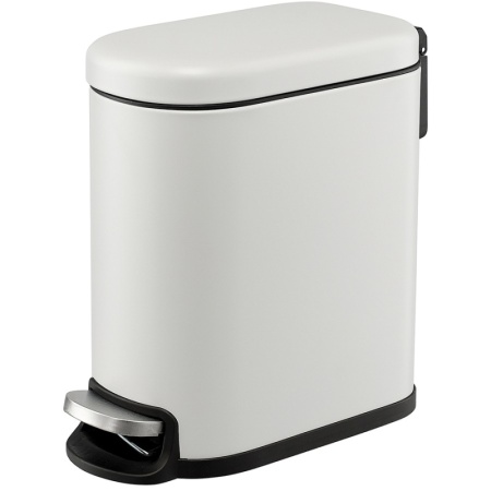 Ведро мусорное с педалью 5л светло-серое детальная картинка 