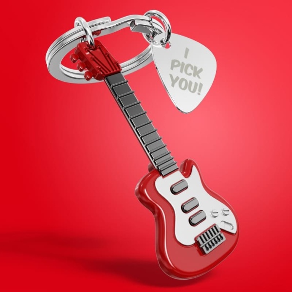 Фото Брелок для ключей "Электрическая гитара"