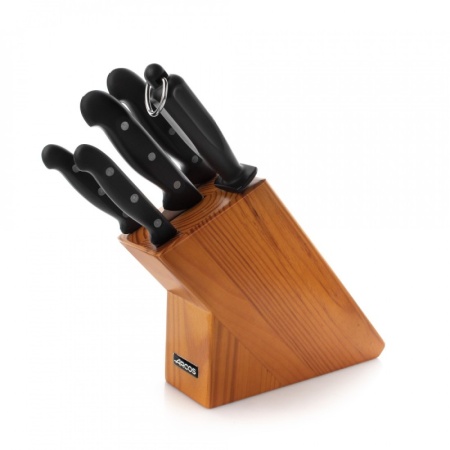 Набор кухонных ножей MAITRE - 4шт с мусатом на подставке детальная картинка 