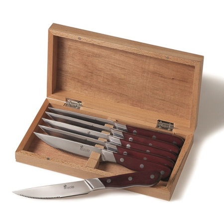 Набор ножей для стейка Wood, 6шт детальная картинка 