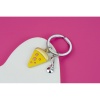 Брелок для ключей "Кусочек пиццы и нож для пиццы" детальная картинка 