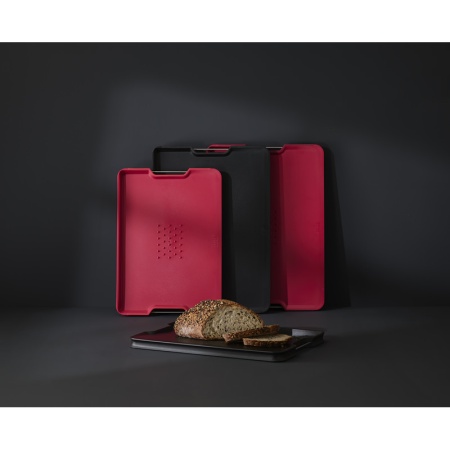 Доска разделочная Cut&Carve Plus 41x29см Large красная - 60207 Joseph Joseph детальная картинка 