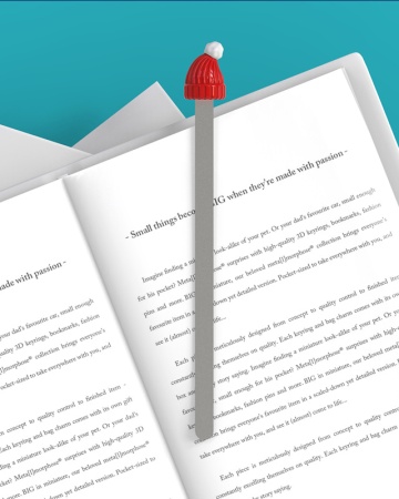 Закладка для книг "Зимняя шапка" детальная картинка 