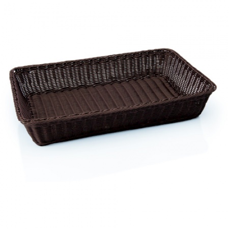 Корзина для хлеба GN 1/1 53х32.5х9см темно-коричневая детальная картинка 