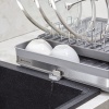 Сушилка для посуды раздвижная большая Atle серая — Smart Solutions детальная картинка 