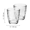 Набор стаканов для воды 305мл DIAMOND прозрачный, 6шт детальная картинка 