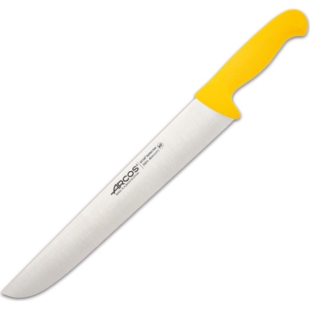 Нож мясной разделочный 35см 2900 желтый детальная картинка 