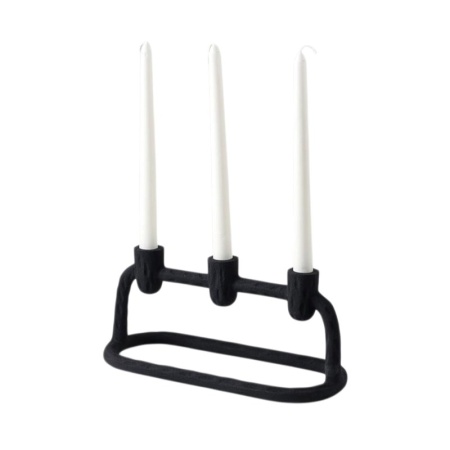 Подсвечник Stery 14см черный – Designboom детальная картинка 