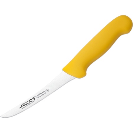 Нож обвалочный 14см изогнутый 2900 желтый детальная картинка 