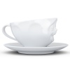 Чашка с блюдцем 200мл Tassen Laughing белая детальная картинка 