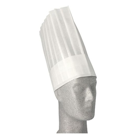 Одноразовый колпак повара Toskana 30x28см белый, 5шт детальная картинка 