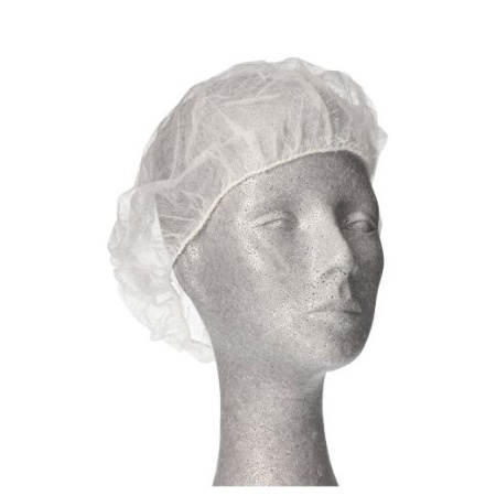 Одноразовая шапочка повара Ø52см, 100шт детальная картинка 