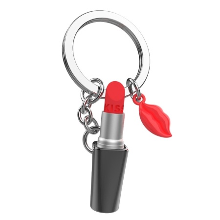 Брелок для ключей "Красная помада и губы" детальная картинка 