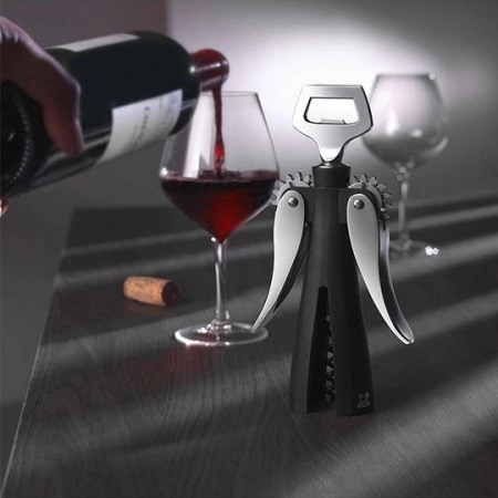 Штопор с двойным рычагом SOUVERAIN Black детальная картинка 