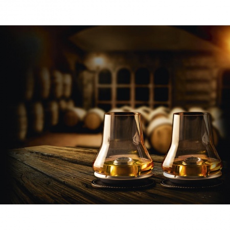 Набор стаканов для дегустации виски на охлаждающей подставке Les Impitoyables, 2шт детальная картинка 