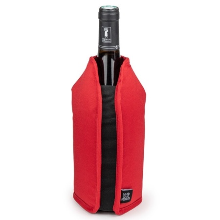 Рукав для охлаждения бутылок Frizz красный детальная картинка 