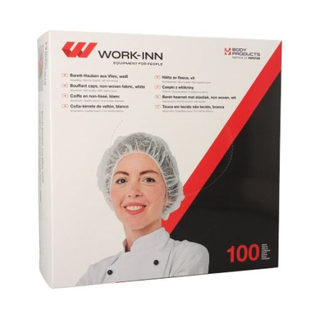 Одноразовая шапочка повара Ø52см, 100шт детальная картинка 