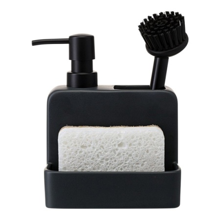 Органайзер с диспенсером для мыла Noble 280мл графит — Smart Solutions детальная картинка 