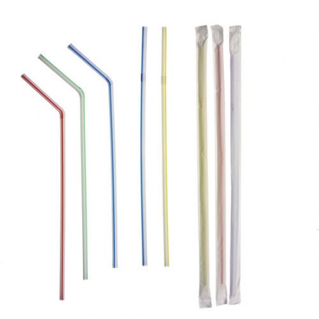 Соломка 0.5x24см ГИБКАЯ, 250шт, в индивидуальной упаковке детальная картинка 