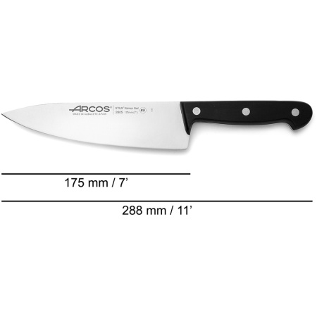 Нож поварской 17.5см шеф-нож UNIVERSAL детальная картинка 