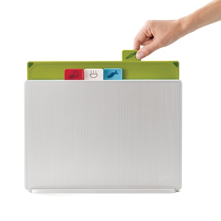 Набор разделочных досок 34x25см Index Large серебристый - 60134 Joseph Joseph детальная картинка 