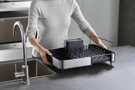 Сушилка для посуды раздвижная Extend steel - 85153 Joseph Joseph детальная картинка 