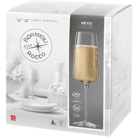 Набор бокалов для шампанского 240мл NEXO, 6шт детальная картинка 